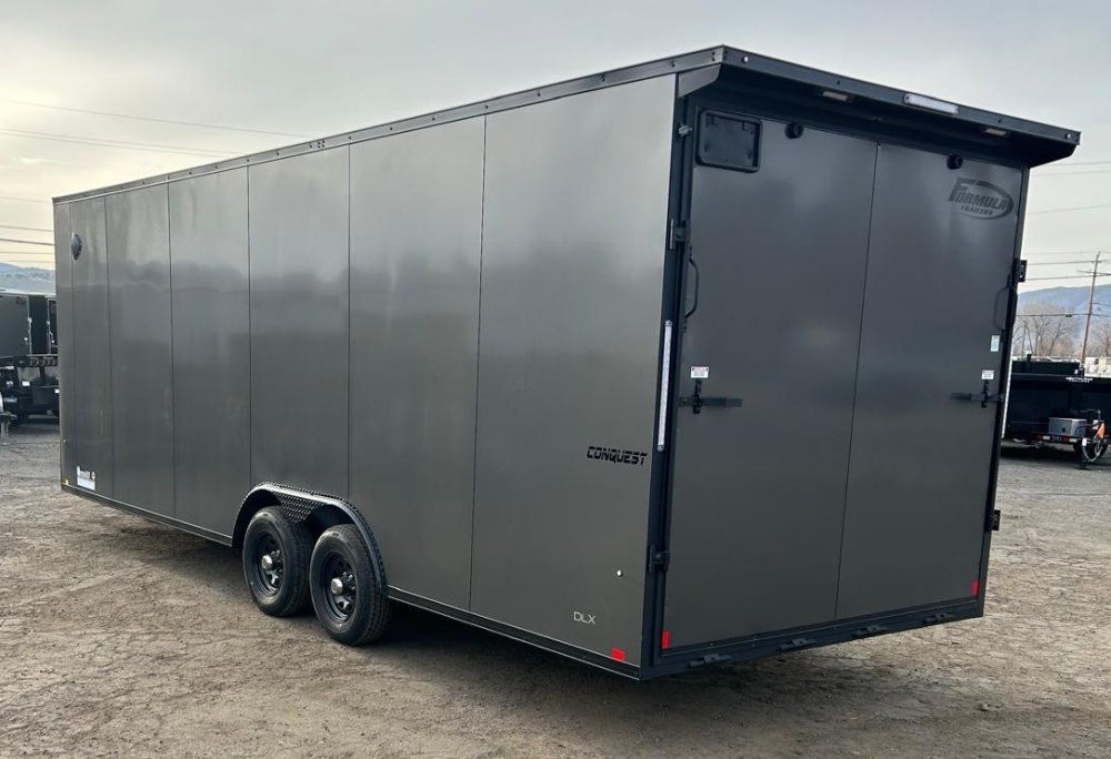 8.5&times;24 Conquest SE Flat Top Sloped V-Nose Enclosed Trailer for Sale | Carson City, NV