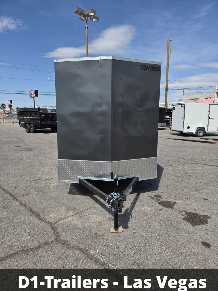 6x12 Indigo DLX Flat Top V-Nose Enclosed Cargo Trailer - 3K GVWR - For Sale in Nevada