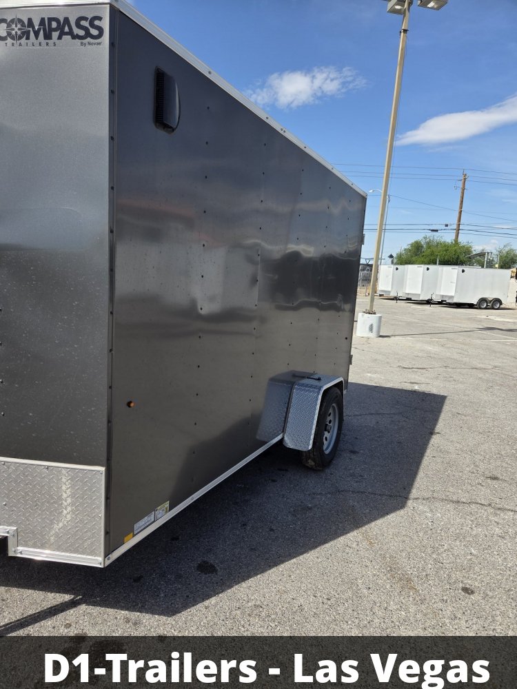 6x12 Indigo DLX Flat Top V-Nose Enclosed Cargo Trailer - 3K GVWR - For Sale in Nevada