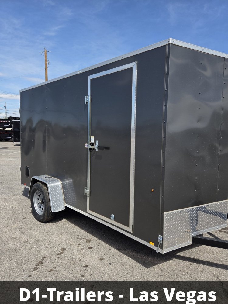 6x12 Indigo DLX Flat Top V-Nose Enclosed Cargo Trailer - 3K GVWR - For Sale in Nevada