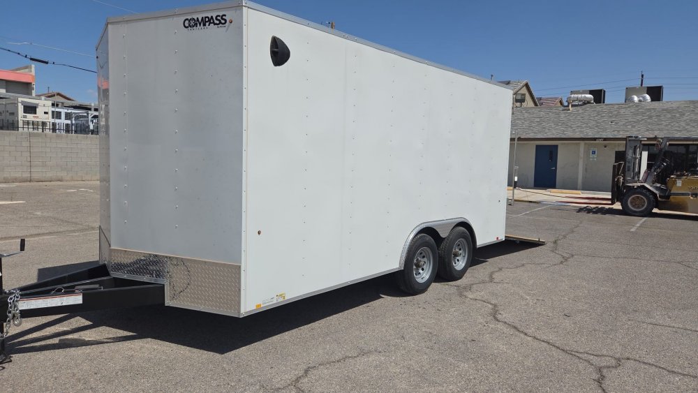 8.5x16 Indigo DLX Flat Top V-Nose Car Hauler Trailer - 10K GVWR - For Sale in Nevada