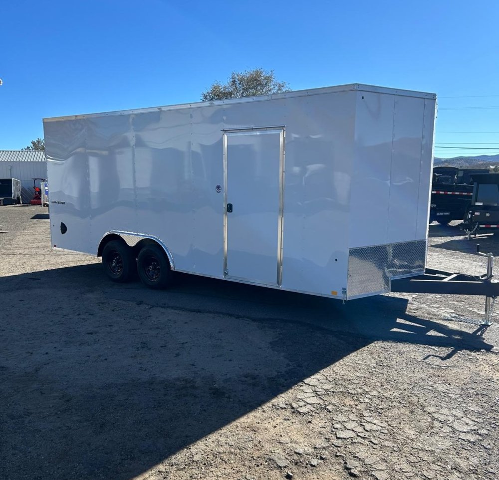 8.5x20 Formula Traverse Flat Top V-Nose Car Hauler White | 10K GVWR | D1 Trailers Carson City, NV