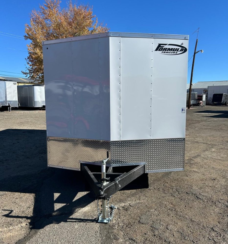 8.5x20 Formula Traverse Flat Top V-Nose Car Hauler White | 10K GVWR | D1 Trailers Carson City, NV