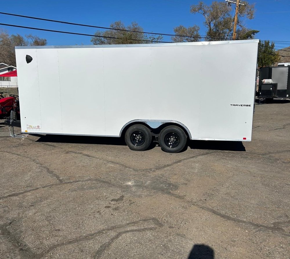 8.5x20 Formula Traverse Flat Top V-Nose Car Hauler White | 10K GVWR | D1 Trailers Carson City, NV