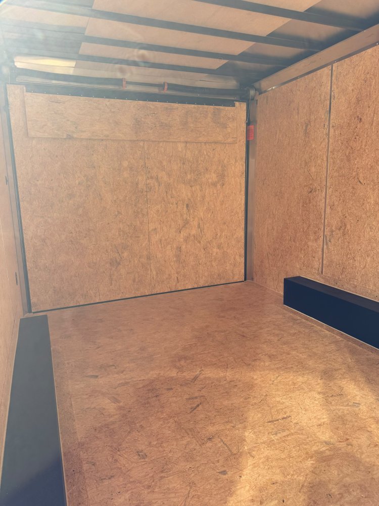 8.5x16 Element SE Enclosed Trailer - Black - Black Aluminum Wheels - LED Loading Lights