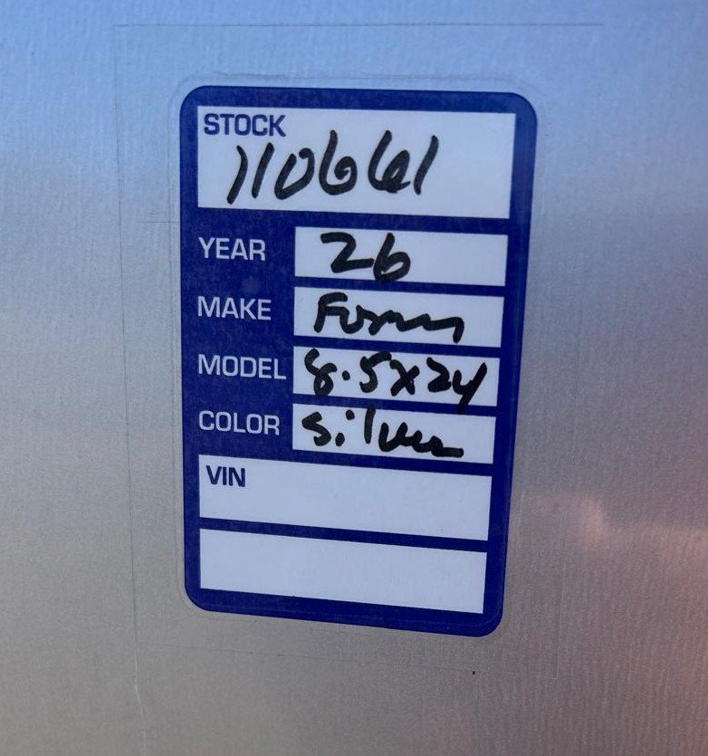 8.5x24 Formula Traverse Flat Top V-Nose Car Hauler - Silver - 10K GVWR | D1 Trailers Carson City, NV