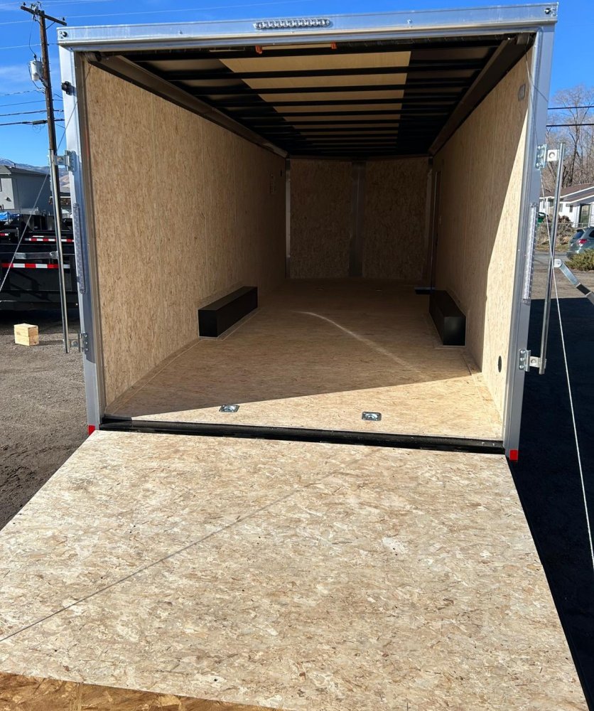 8.5x24 Formula Traverse Flat Top V-Nose Car Hauler - Silver - 10K GVWR | D1 Trailers Carson City, NV