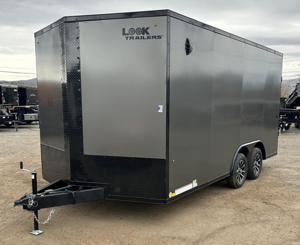 8.5×16 Look ST DLX Flat Top V-Nose Car Hauler Trailer for Sale | Carson City, NV
