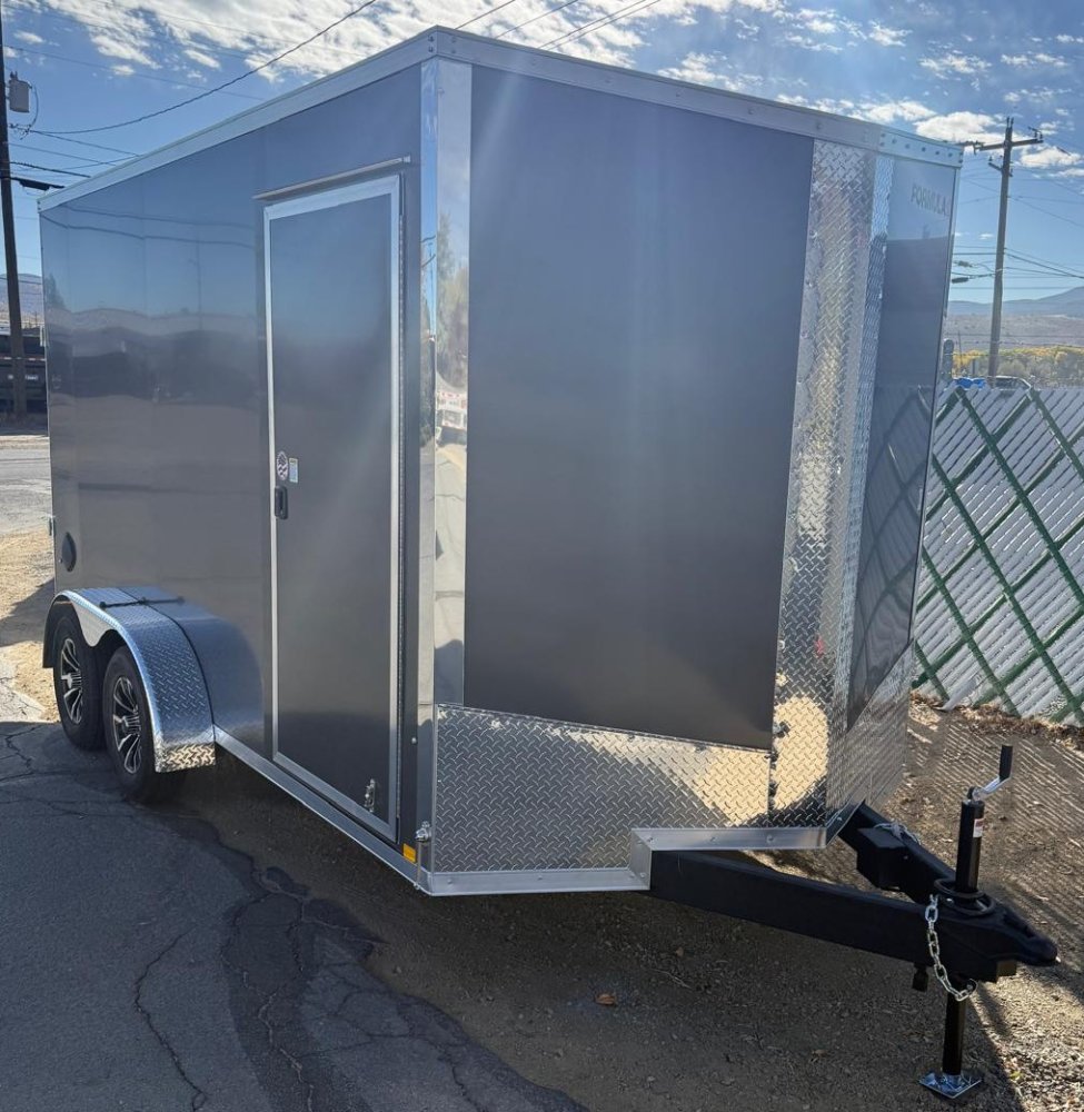 7&times;14 Formula Conquest SE Enclosed Cargo Trailer - 7K GVWR - Composite Charcoal