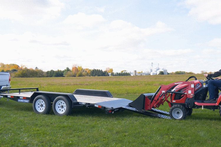 7' x 14+2, 7K Sure-Trac Flatbed Car Hauler - C-Channel Car Hauler