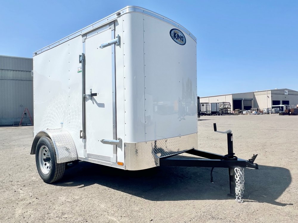 5x8 Forest River Cargo King Enclosed Cargo Trailer - White - 3K GVWR