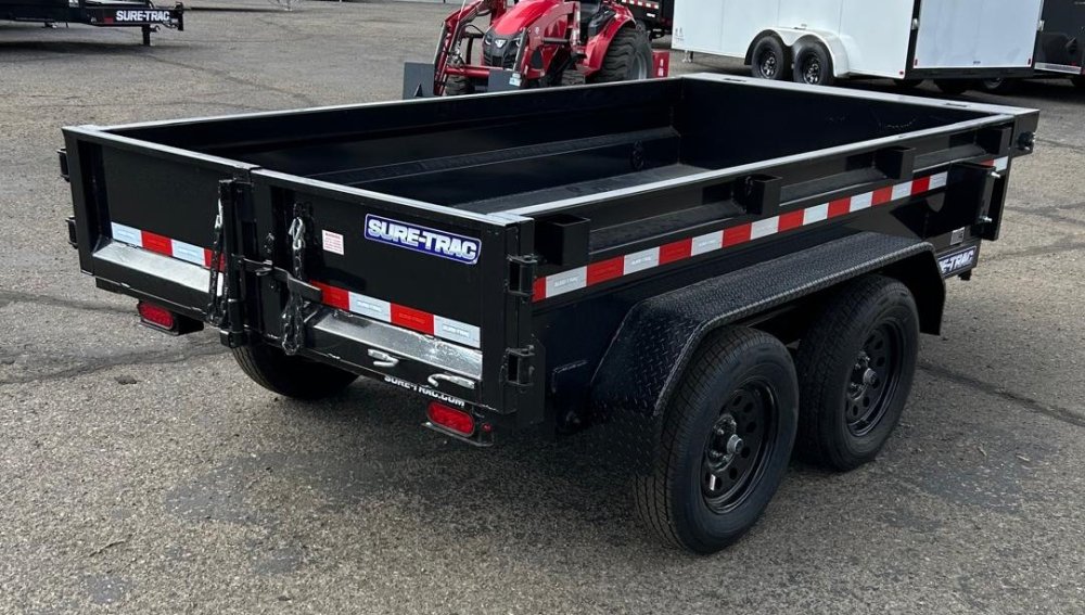 5x10 Sure-Trac Single Ram Homeowner Dump Trailer - 7K GVWR - Black | Carson City, NV