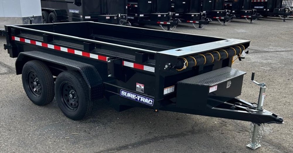 5x10 Sure-Trac Single Ram Homeowner Dump Trailer - 7K GVWR - Black | Carson City, NV