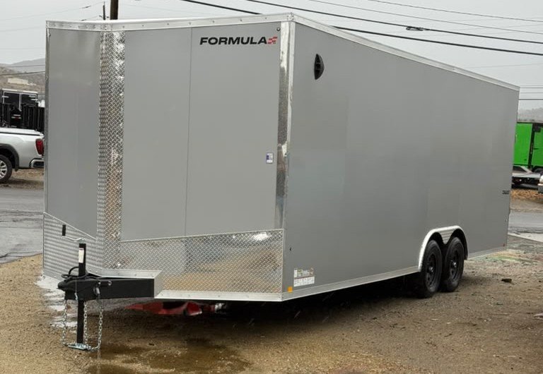FORMULA CONQUEST SE 8.5' × 24' ENCLOSED CAR HAULER - SILVER - 9,900 LB GVWR