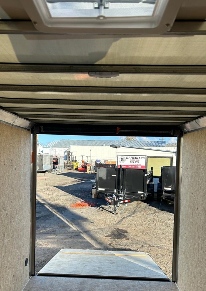 7x12 Conquest SE Flat Top Sloped V-Nose Enclosed Cargo Trailer - Black/Charcoal - 7K GVWR | D1 Trail