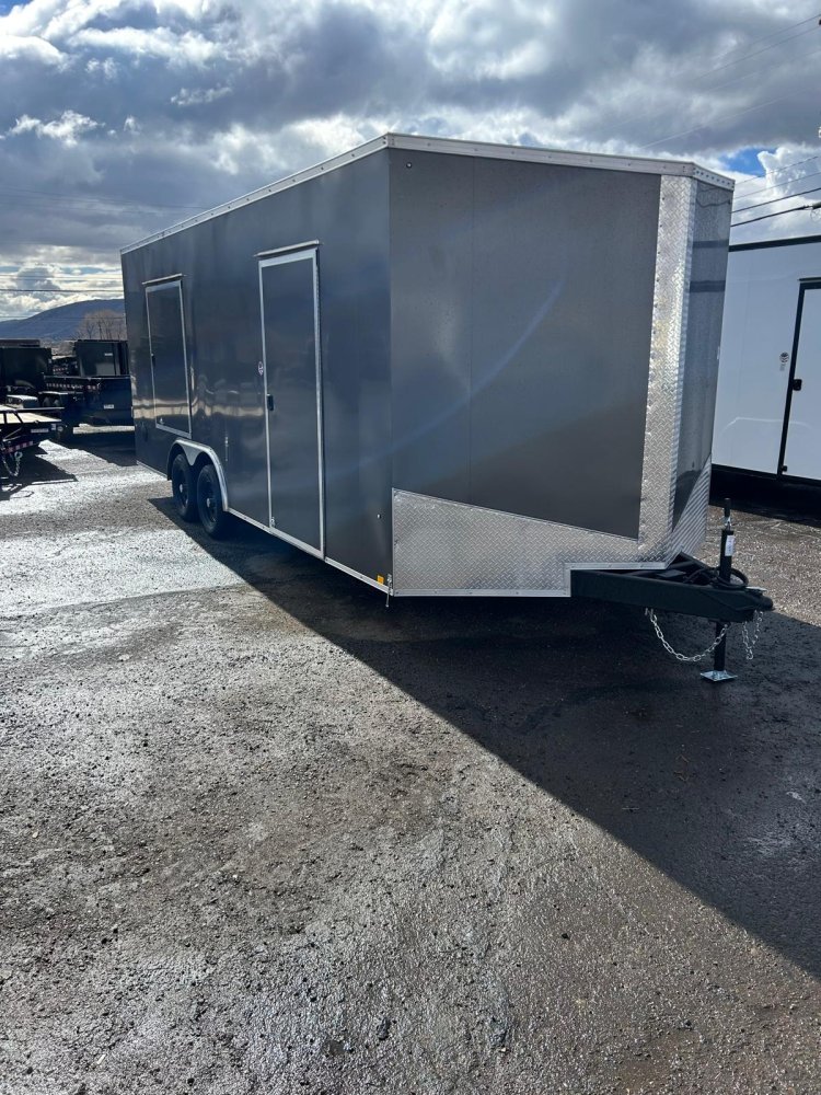 8.5&times;20 Conquest SE Flat Top Sloped V-Nose Enclosed Trailer - Charcoal | For Sale in Carson City, NV