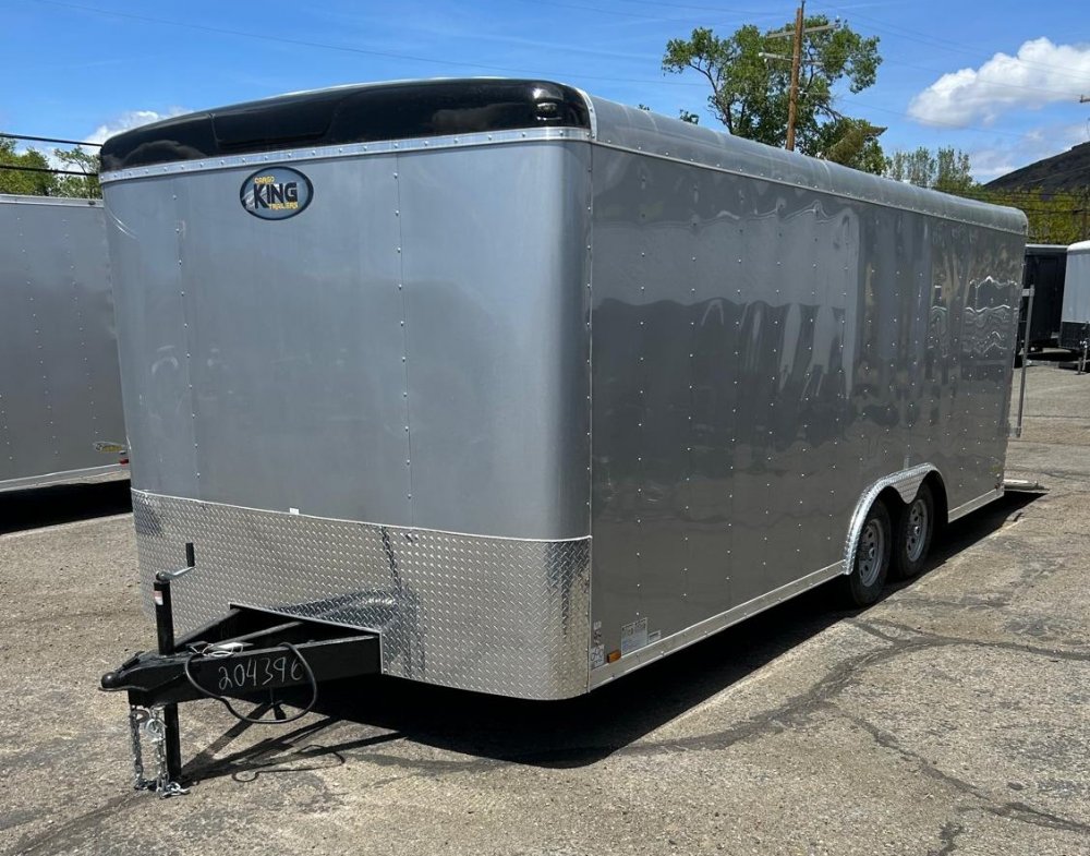 8x20 Forest River Cargo King Enclosed Car Hauler Trailer - Diamond Ice - 10K GVWR