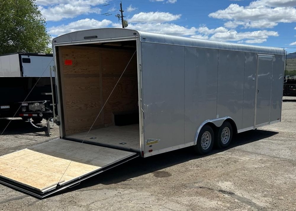 8x20 Forest River Cargo King Enclosed Car Hauler Trailer - Diamond Ice - 10K GVWR