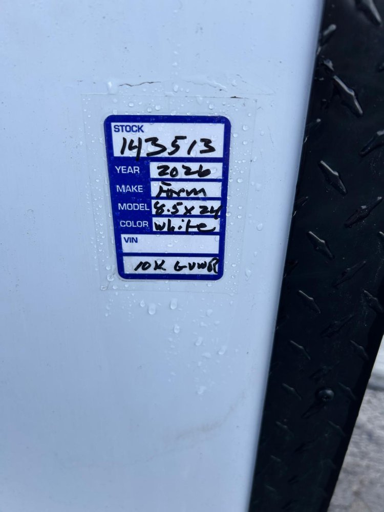 8.5&times;24 Formula Traverse Flat Top V-Nose Car Hauler - Composite White/Black Trim | For Sale in Carson