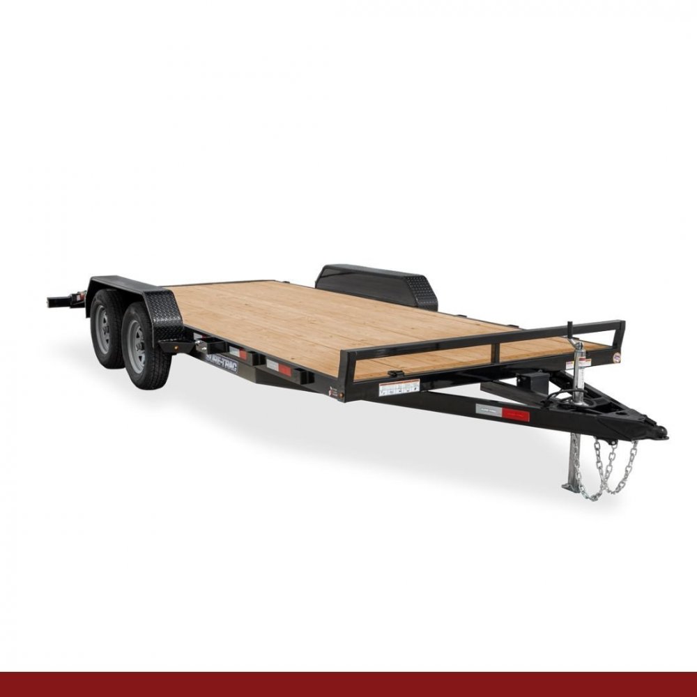 7 x 18+2, 10K Sure-Trac Flatbed Car Hauler - C-Channel Car Hauler