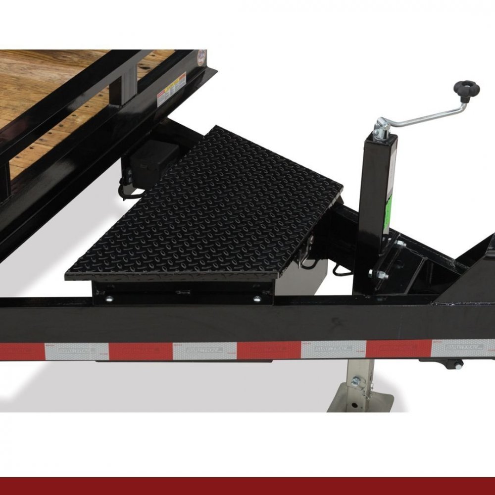 7 x 18+2, 10K Sure-Trac Flatbed Car Hauler - C-Channel Car Hauler