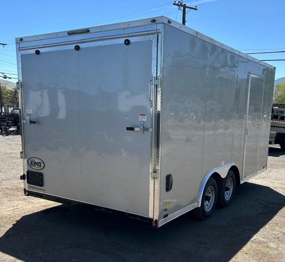 8.5x16 Forest River Cargo King Enclosed Trailer - Diamond Ice - 7K GVWR TA