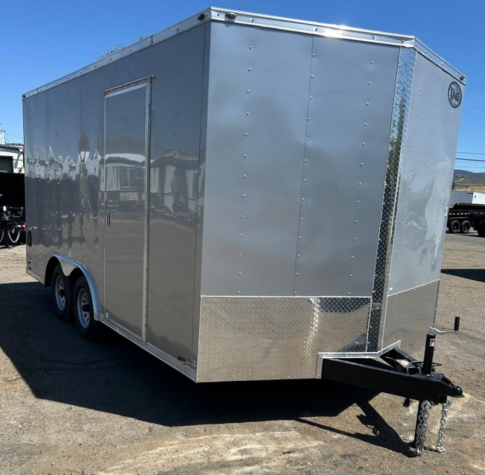 8.5x16 Forest River Cargo King Enclosed Trailer - Diamond Ice - 7K GVWR TA