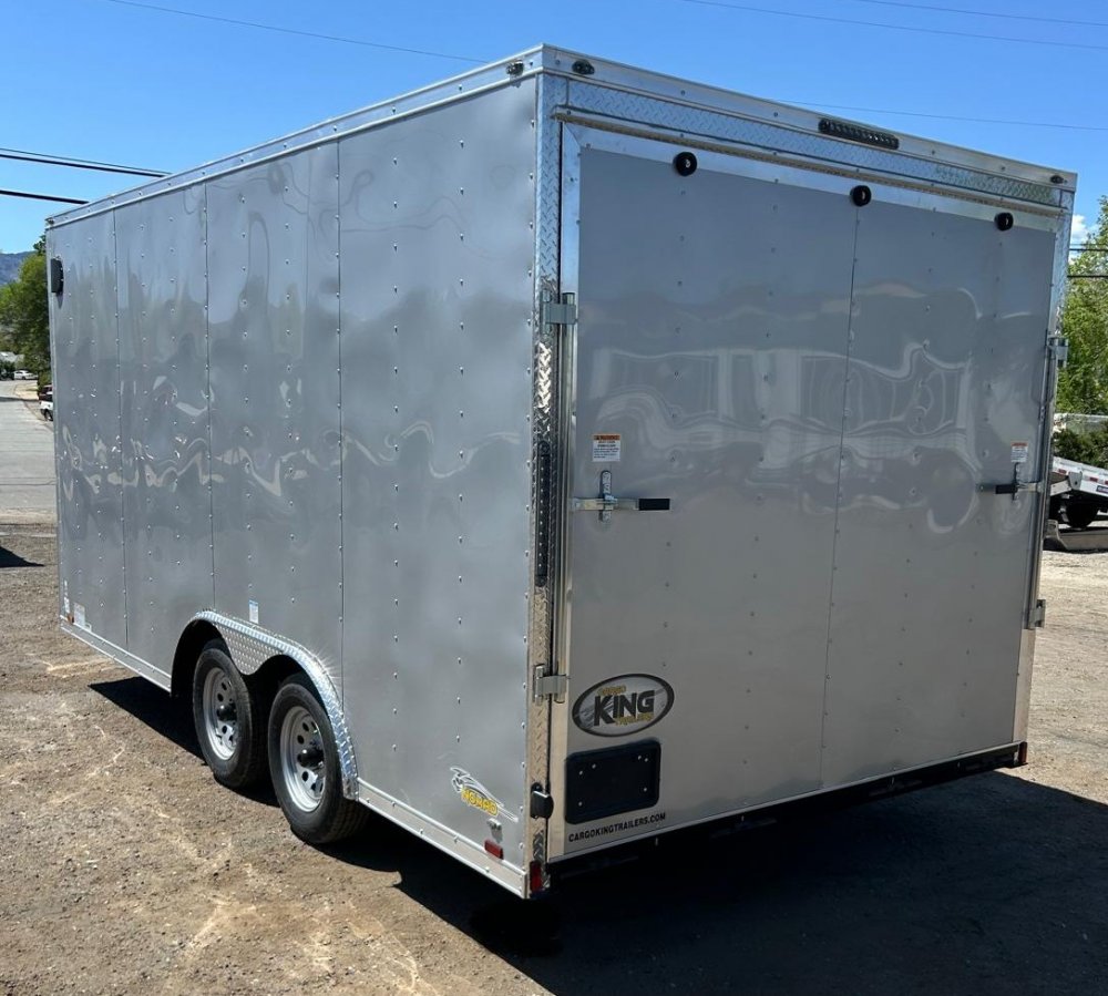 8.5x16 Forest River Cargo King Enclosed Trailer - Diamond Ice - 7K GVWR TA