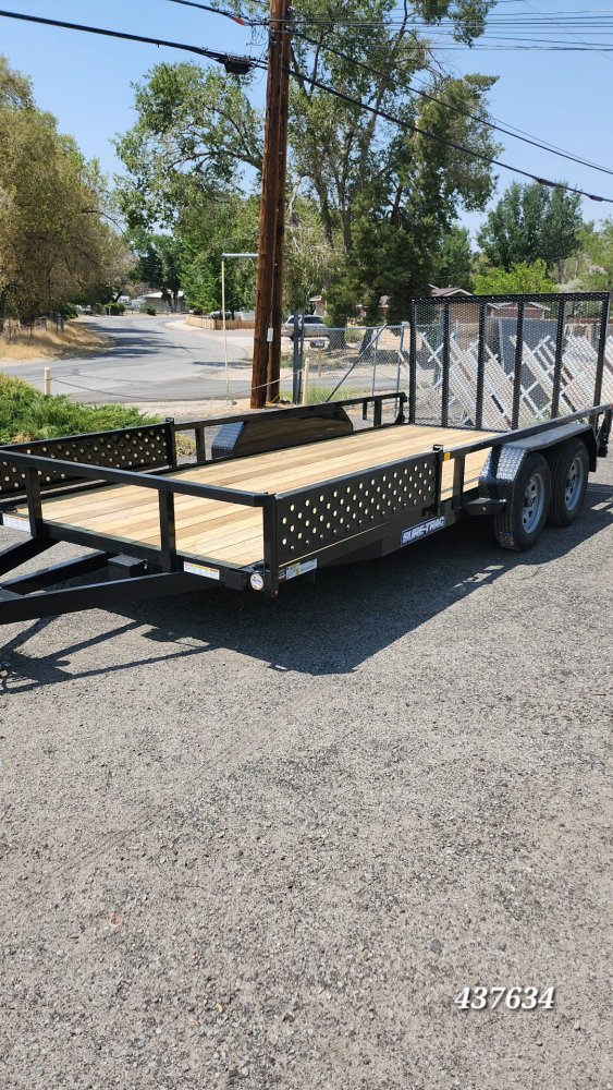 7x16 Sure-Trac Tube Top ATV Utility Trailer 7K TA