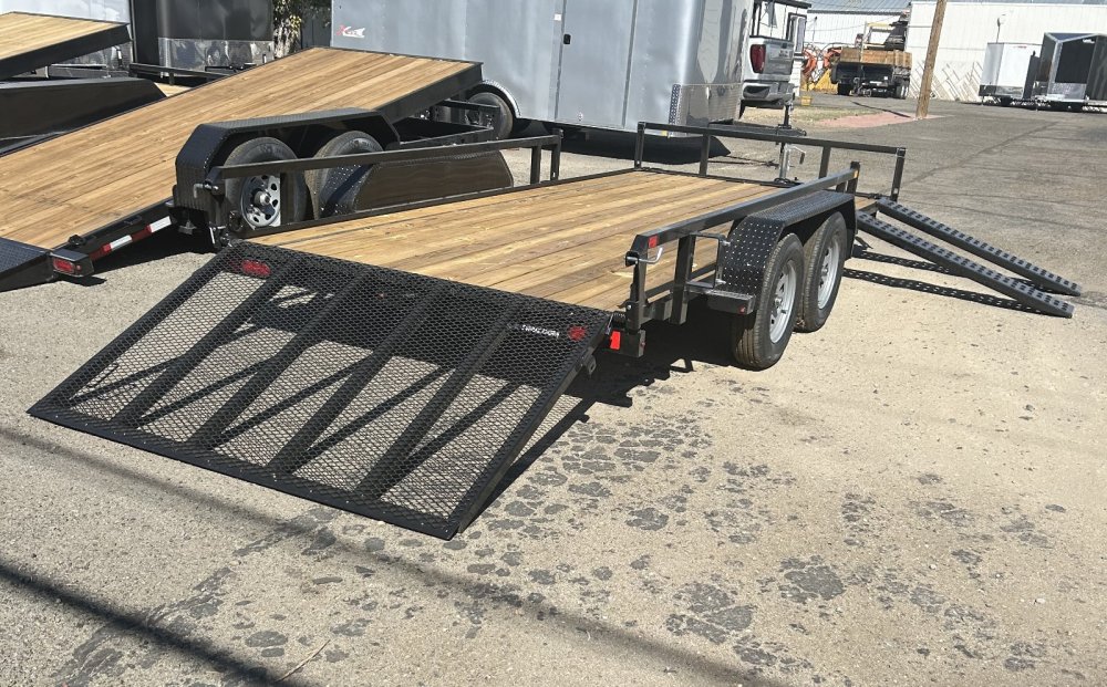 7x16 Sure-Trac Tube Top ATV Utility Trailer 7K TA