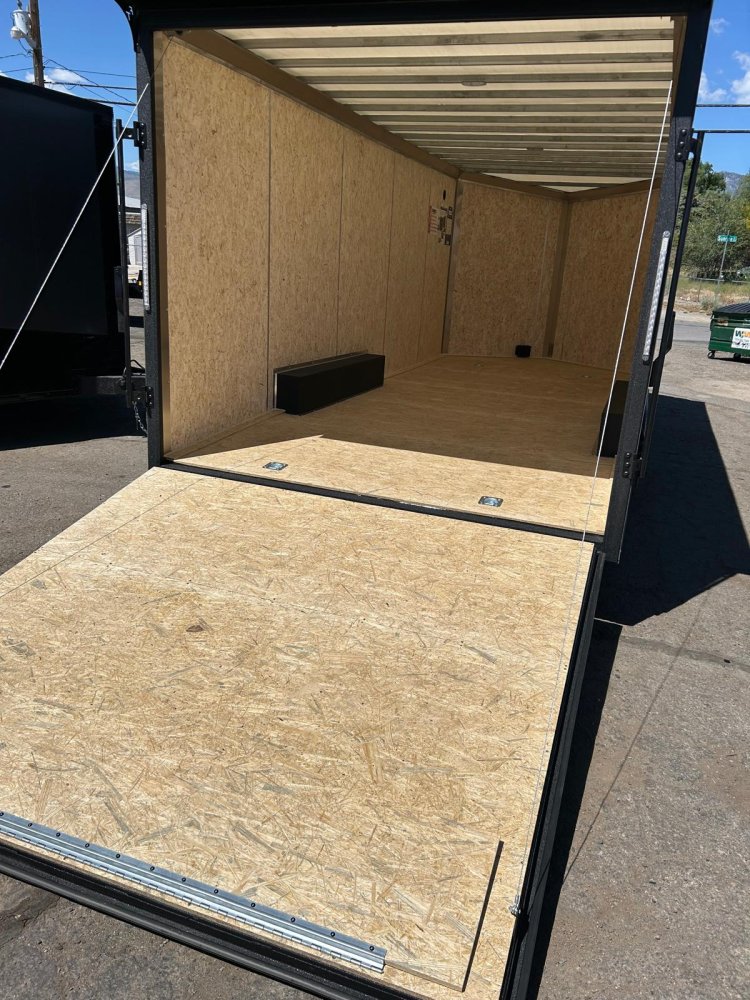 8.5x20 Conquest SE Flat Top Sloped V-Nose Enclosed Car Hauler - Silver/Black | Carson City, NV