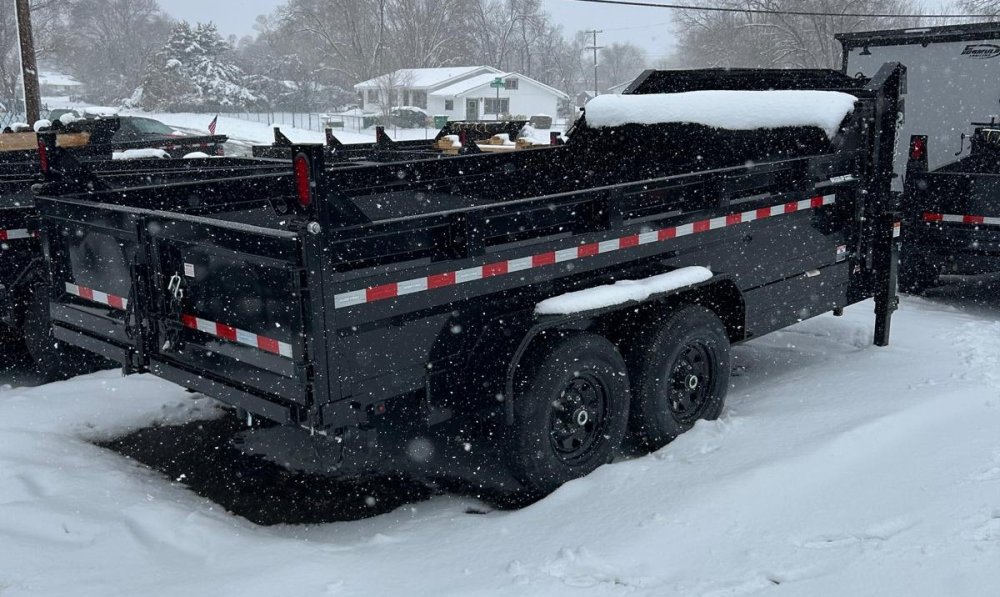 7x14 Sure-Trac HD Low Profile Telescopic Gooseneck Dump Trailer - 14K GVWR | Carson City, NV