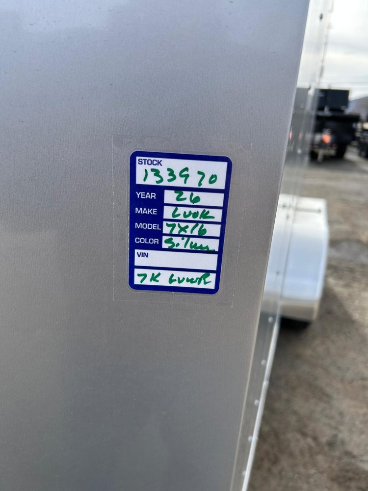 7x16 EX DLX Flat Top V-Nose Enclosed Trailer - 7K GVWR | Carson City, NV