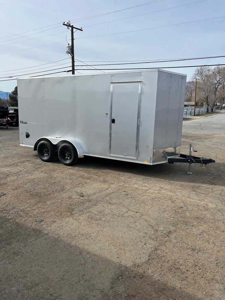 7x16 EX DLX Flat Top V-Nose Enclosed Trailer - 7K GVWR | Carson City, NV