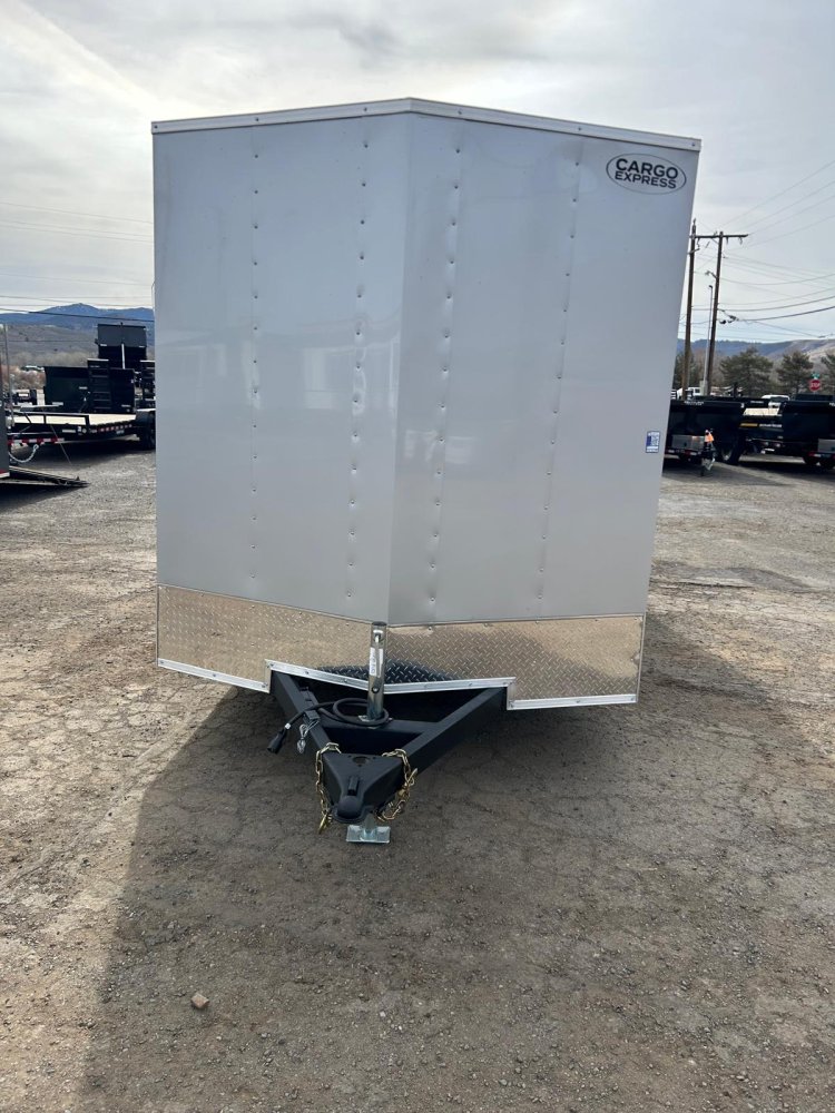 7x16 EX DLX Flat Top V-Nose Enclosed Trailer - 7K GVWR | Carson City, NV