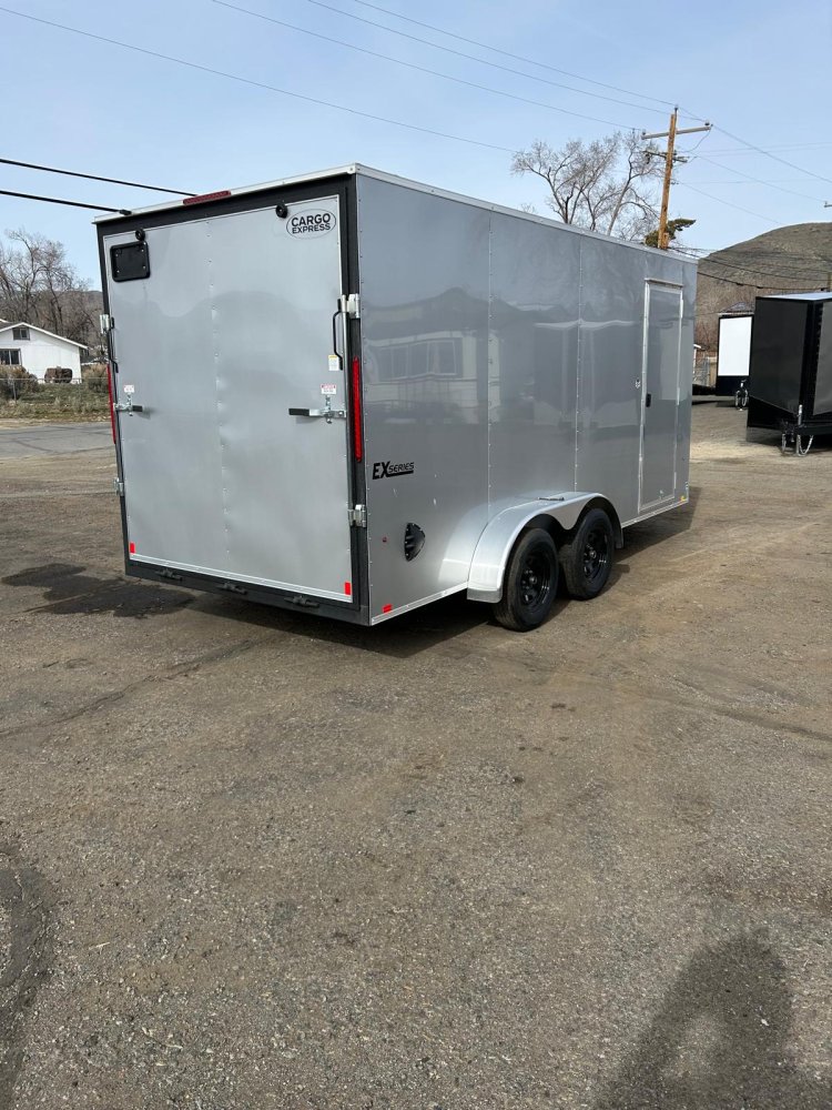 7x16 EX DLX Flat Top V-Nose Enclosed Trailer - 7K GVWR | Carson City, NV