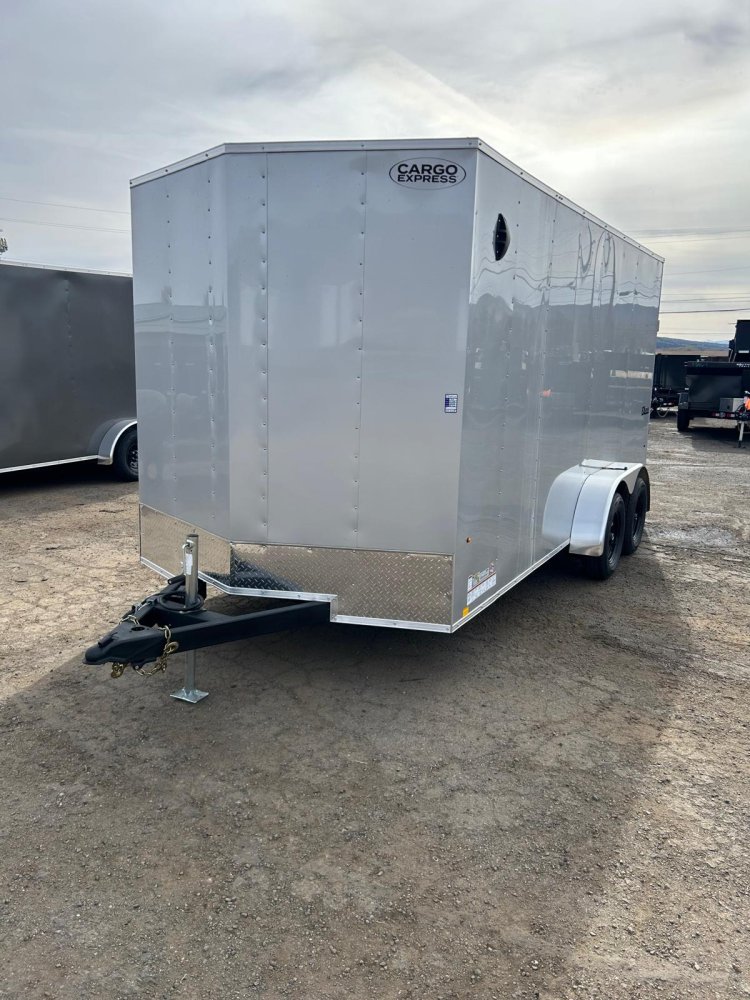 7x16 EX DLX Flat Top V-Nose Enclosed Trailer - 7K GVWR | Carson City, NV
