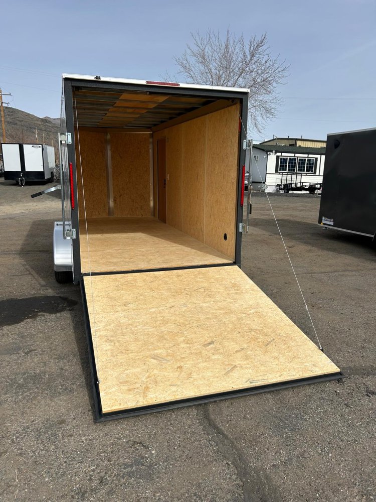 7x16 EX DLX Flat Top V-Nose Enclosed Trailer - 7K GVWR | Carson City, NV