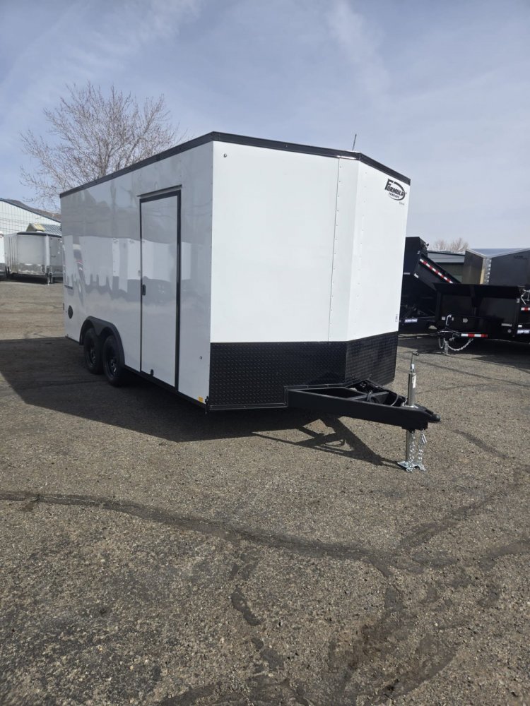 8.5x16 Traverse Flat Top V-Nose Enclosed Cargo Trailer 7K