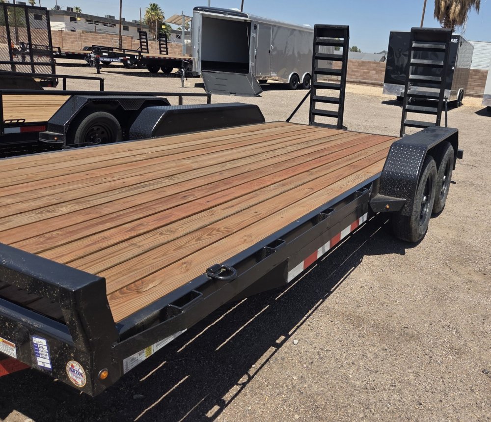 7x16 Sure-Trac Equipment Trailer - 10K GVWR (14+2 Deck)
