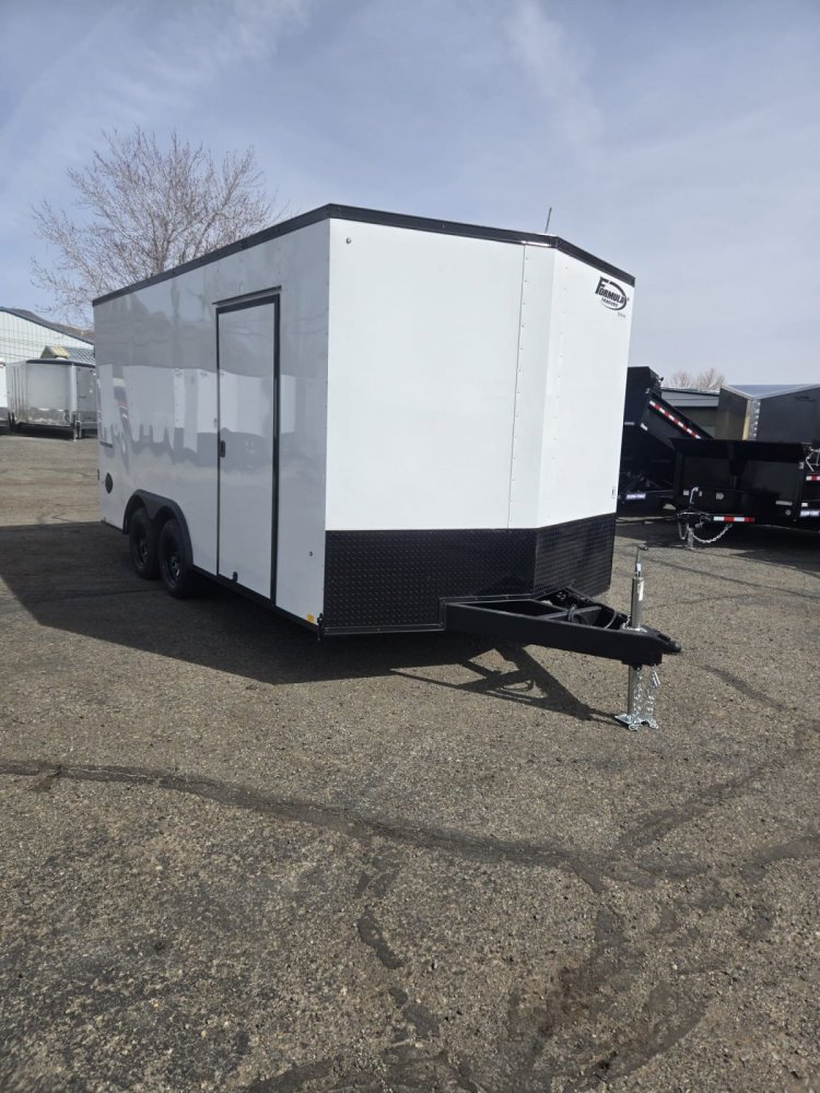 8.5x16 Traverse Flat Top V-Nose Enclosed Cargo Trailer 7K