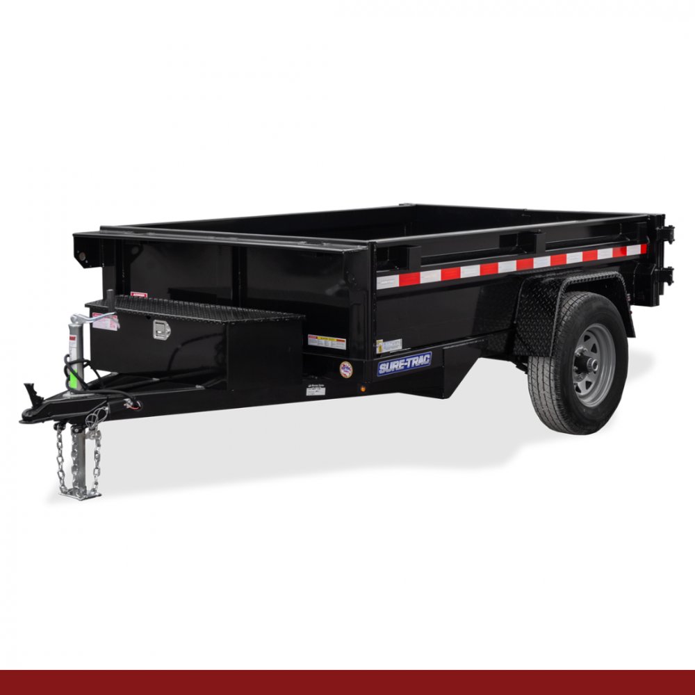 5 x 8, 5K Sure-Trac Dump - Low Profile Home Owner Hydraulic Dump