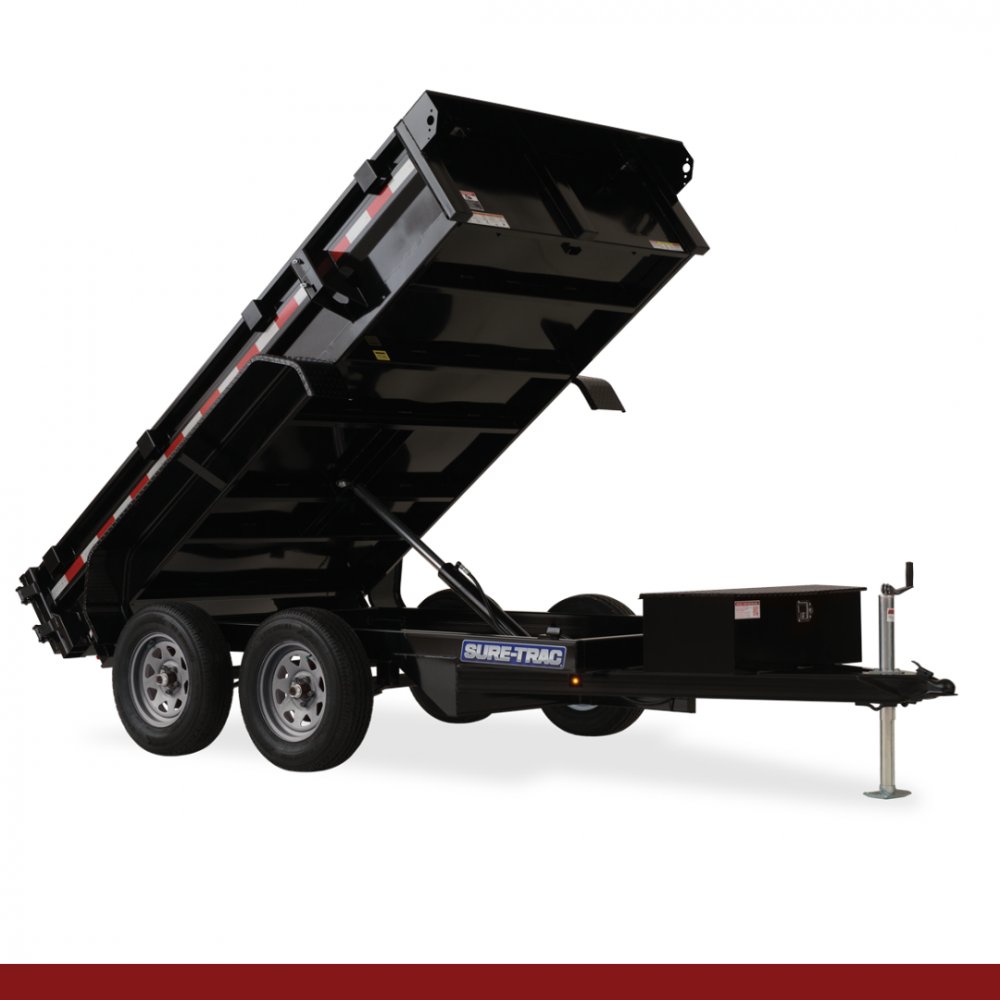 5 x 8, 5K Sure-Trac Dump - Low Profile Home Owner Hydraulic Dump