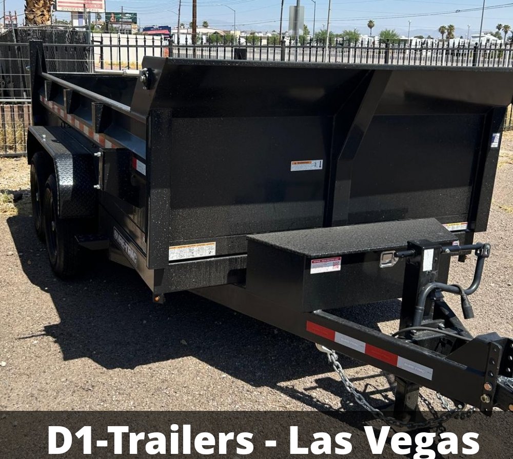 7x12 Sure-Trac Heavy Duty Low Profile Dump Trailer - 14K GVWR | Scissor Lift