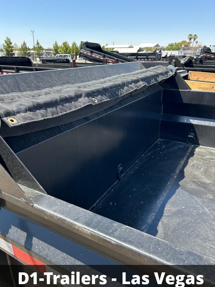 7x12 Sure-Trac Heavy Duty Low Profile Dump Trailer - 14K GVWR | Scissor Lift