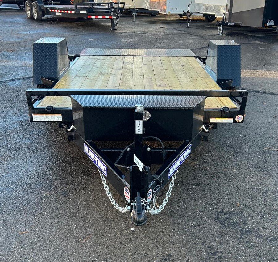 6.5x12 Sure-Trac Single Axle Tilt Bed Equipment Trailer - 7.8K GVWR | Black | Carson City, NV