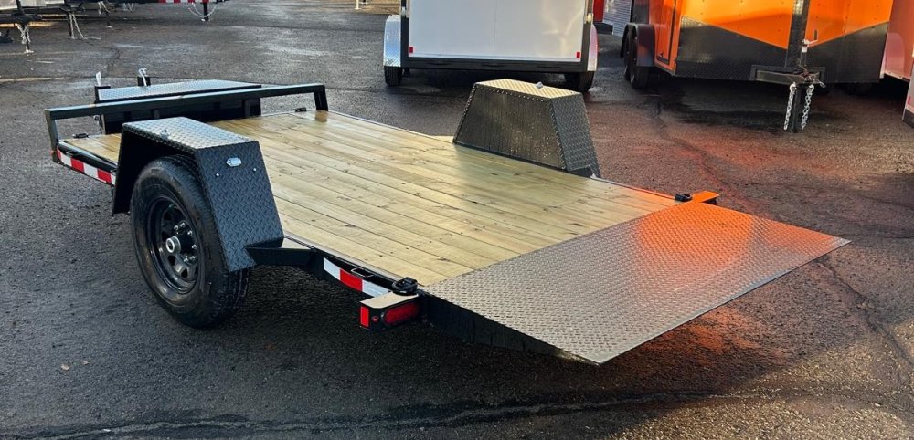 6.5x12 Sure-Trac Single Axle Tilt Bed Equipment Trailer - 7.8K GVWR | Black | Carson City, NV