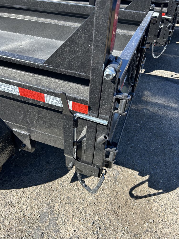 6x12 Sure-Trac SD Low Profile Dump Trailer - 10K GVWR Single Ram | Black | Carson City, NV