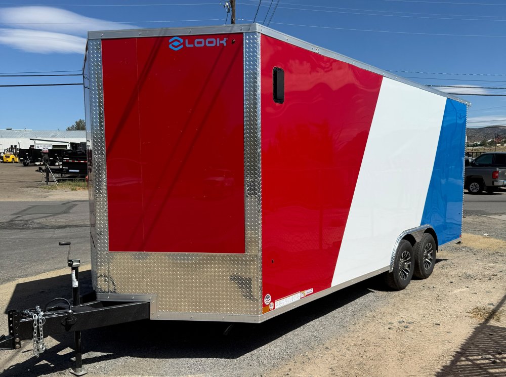 8.5x20 Element SE Enclosed Cargo Trailer - White - Extra Height - 14K Coupler