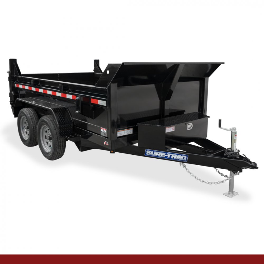 6 x 10, 7K Sure-Trac Dump - STANDARD DUTY LOW PROFILE Hydraulic Dump Trailer